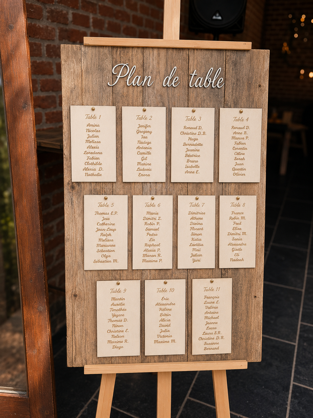 Plans de table